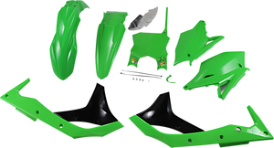 5 Piece Replica Body Kit - OEM Green/Black - KX 250F