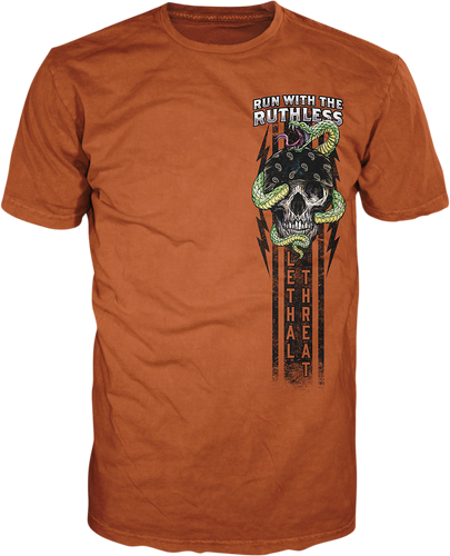 Run with the Ruthless T-Shirt - Orange - Medium - Lutzka's Garage