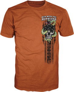 Run with the Ruthless T-Shirt - Orange - Medium - Lutzka's Garage