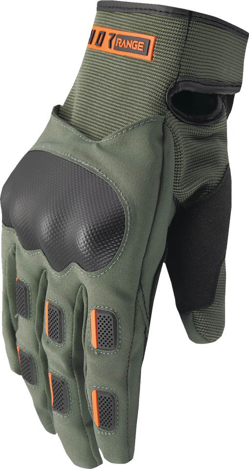 Range Gloves - Army/Orange - Small - Lutzka's Garage