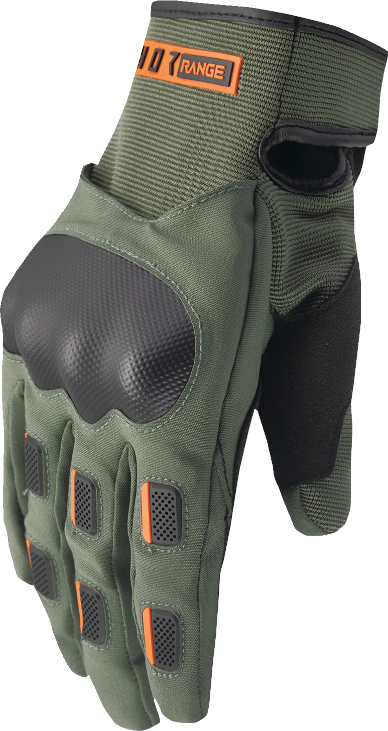 Range Gloves - Army/Orange - Small - Lutzka's Garage