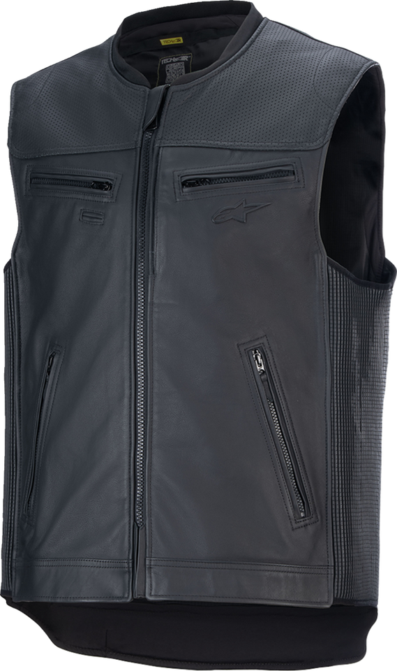 Tech-Air 3® Leather Vest - Black - Large - Lutzka's Garage