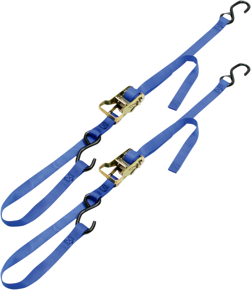 Integra Rat Pak Tie-Downs - 1" x 6 - Blue - Lutzka's Garage