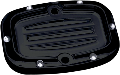 Rear Master Cylinder Cover - Dimpled - Black - Lutzka's Garage