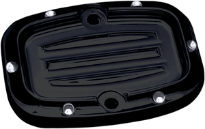 Rear Master Cylinder Cover - Dimpled - Black - Lutzka's Garage