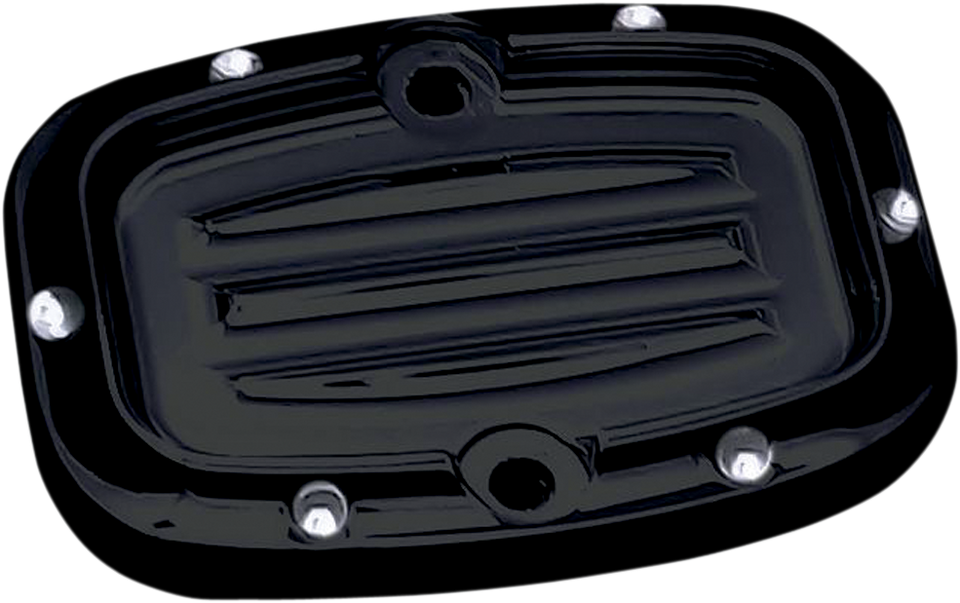 Rear Master Cylinder Cover - Dimpled - Black - Lutzka's Garage