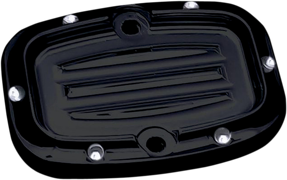 Rear Master Cylinder Cover - Dimpled - Black - Lutzka's Garage