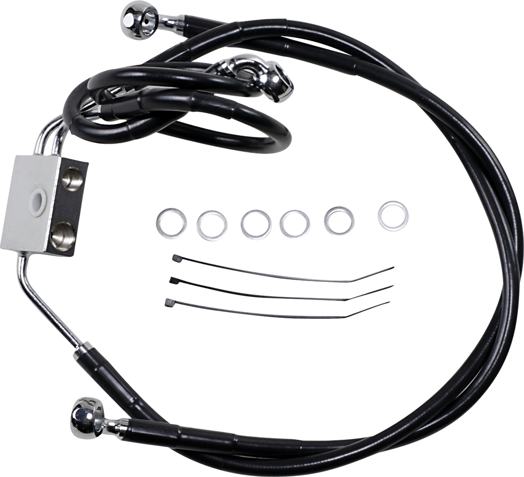 Brake Line - Front - Black - +2