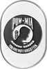 Antenna Cover - Right Rear Fender - POW-MIA -Chrome