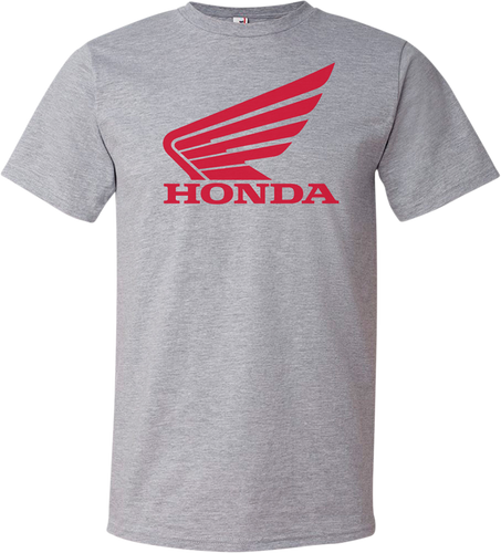 Honda Wing T-Shirt - Heather Gray - Small - Lutzka's Garage