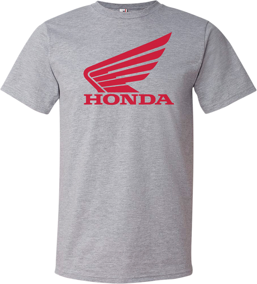 Honda Wing T-Shirt - Heather Gray - Small - Lutzka's Garage