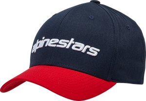 Linear Hat - Navy/Red - Small/ Medium - Lutzka's Garage