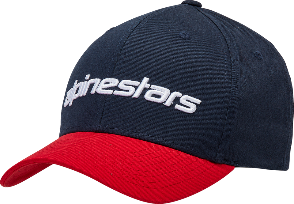 Linear Hat - Navy/Red - Small/ Medium - Lutzka's Garage