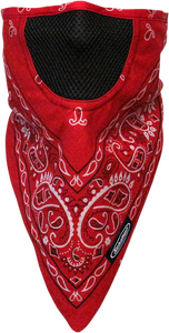 Facefit Facemask - Red Paisley - Lutzka's Garage