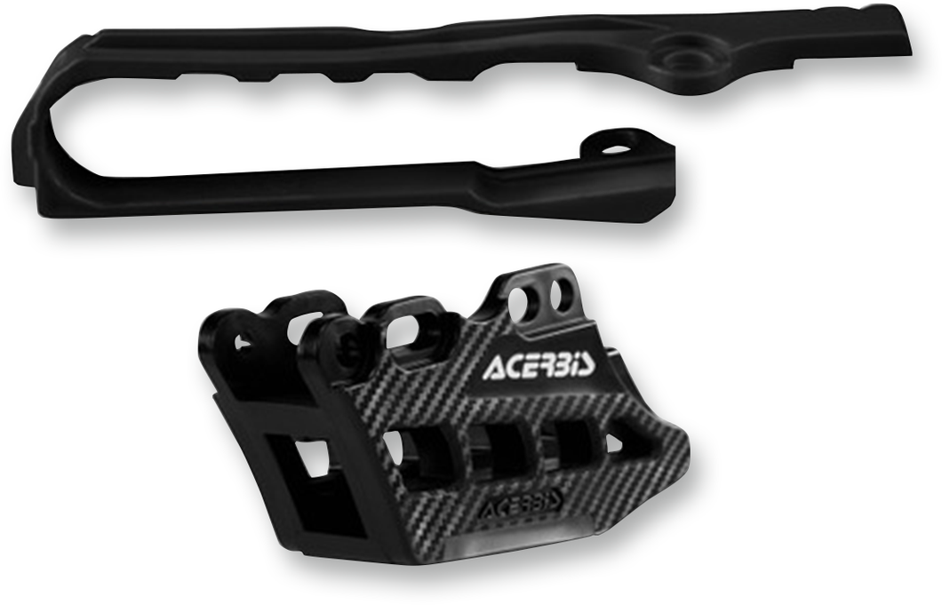 Chain Guide 2.0 and Slider Kit - Suzuki RMZ250/RMZ450 - Black - Lutzka's Garage