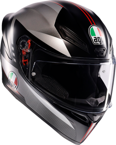 K1 S Helmet - Lap - Matte Black/Gray/Red - Small - Lutzka's Garage