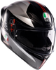 K1 S Helmet - Lap - Matte Black/Gray/Red - Small - Lutzka's Garage