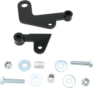 Rear Shock Drop Bracket Lowering Kit - Black - Lowers 1.50" - 07-09 VT750C2 - Lutzka's Garage