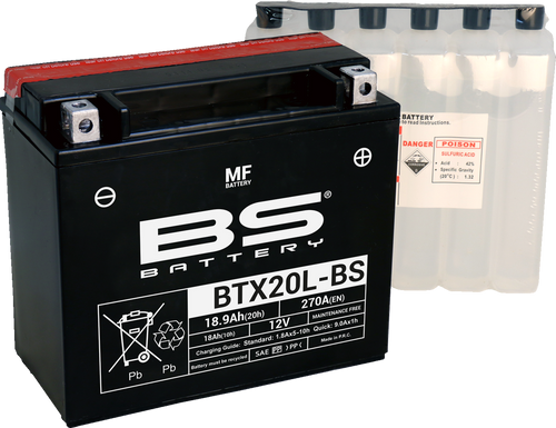 Battery - BTX20L-BS (YTX)