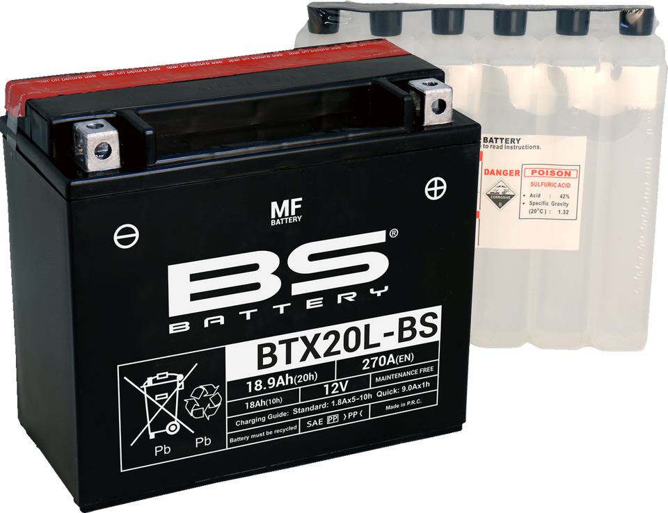 Battery - BTX20L-BS (YTX)