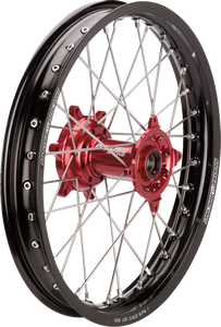 Wheel Assembly - SX-1 - Complete - Rear - Black Wheel/Red Hub - 18x2.15