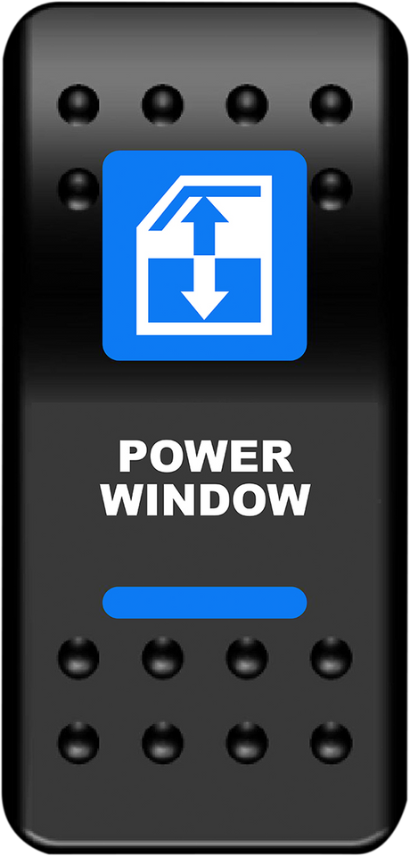 Rocker Switch - Power Window - Blue - Lutzka's Garage