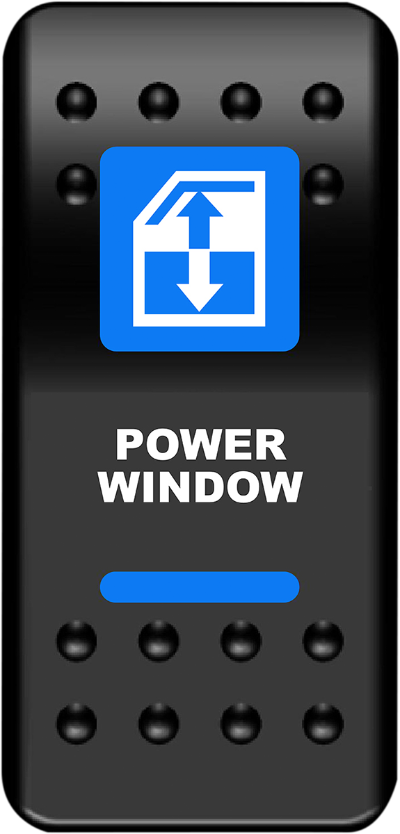 Rocker Switch - Power Window - Blue - Lutzka's Garage