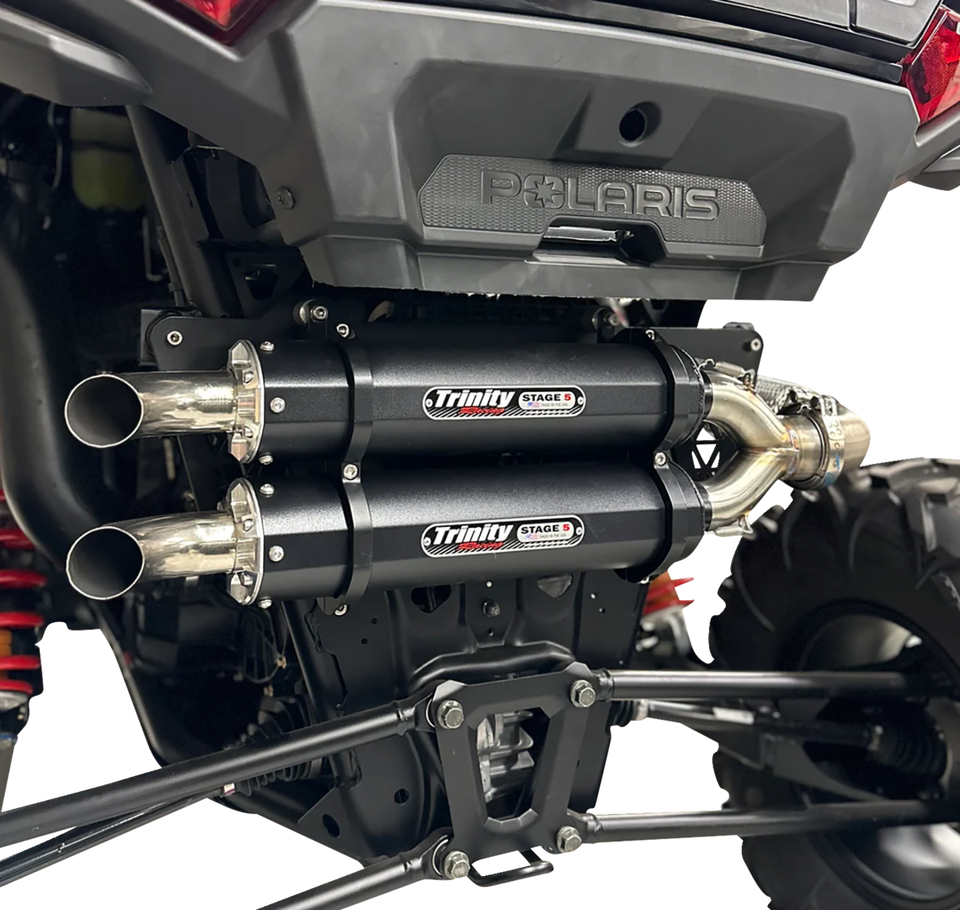 Dual Slip-On Mufflers - Cerakote Black