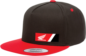 Honda Wedge Hat - Black/Red - Lutzka's Garage