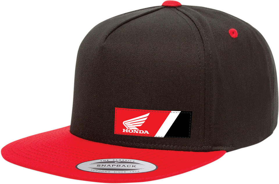 Honda Wedge Hat - Black/Red - Lutzka's Garage