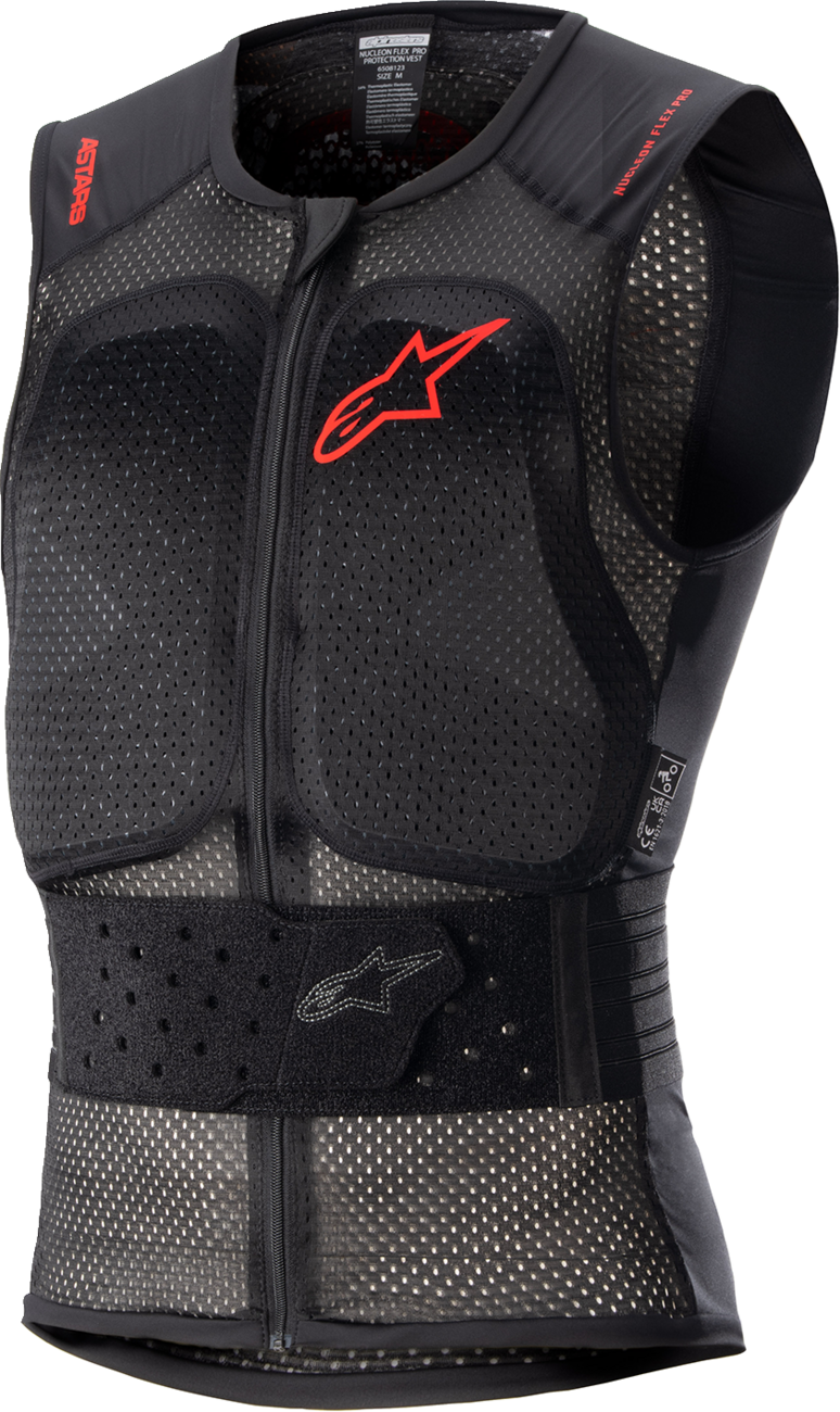 Nucleon Flex Pro Protection Vest - Black/Red - XS - Lutzka's Garage