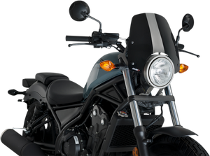 New Generation Windscreen - Black - Rebel - Lutzka's Garage