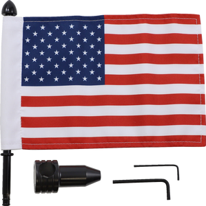 Saddlebag - Fixed Upright Flag Mount - 3/4" Bar - 6" X 9" Flag