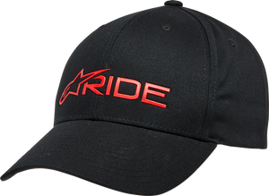 Ride 3.0 Hat - Black/Red - One Size - Lutzka's Garage