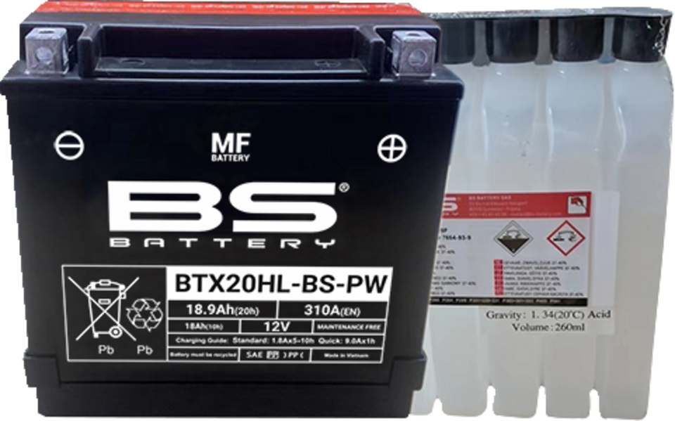 Battery - BTX20HL-BS-PW (YTX)