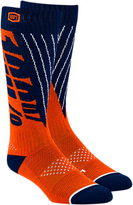 Torque Comfort Moto Socks - Navy/Orange - Small/Medium - Lutzka's Garage