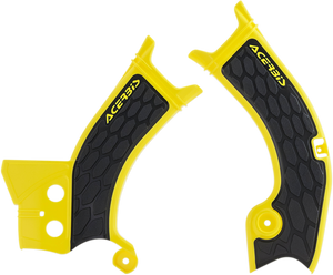 X-Grip Frame Guards - Yellow/Black - RM-Z 250/450 - Lutzka's Garage