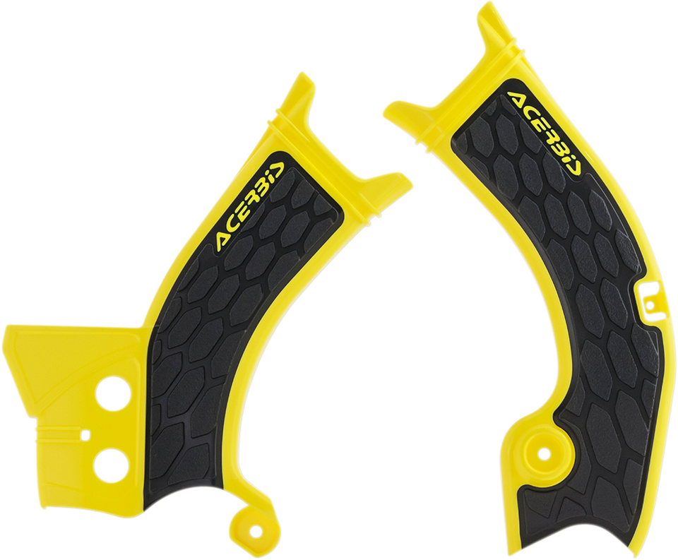 X-Grip Frame Guards - Yellow/Black - RM-Z 250/450 - Lutzka's Garage