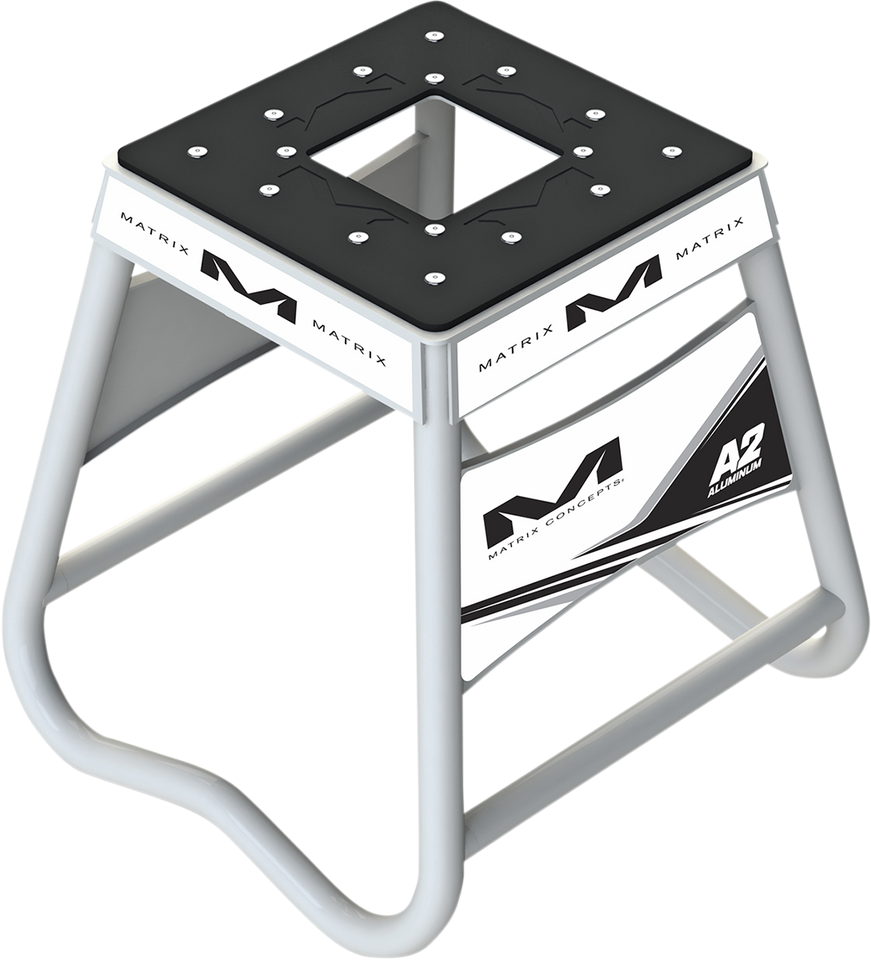 A2 Stand - Aluminum - White/Black - Lutzka's Garage