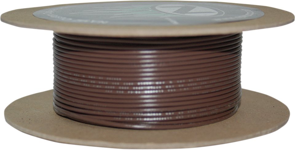 100 Wire Spool - 18 Gauge - Brown - Lutzka's Garage