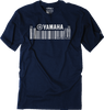 Yamaha Coded T-Shirt - Navy - Medium - Lutzka's Garage