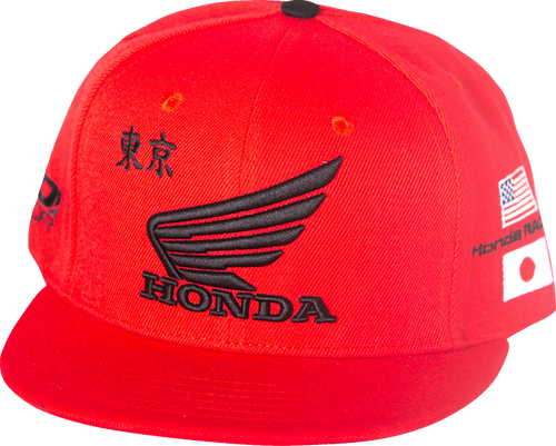 Honda Factory Hat - Red - One Size - Lutzka's Garage