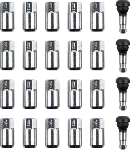 Lug Nut - 12 mm x 1.50 - Chrome - Flat - 20 Pack - Lutzka's Garage