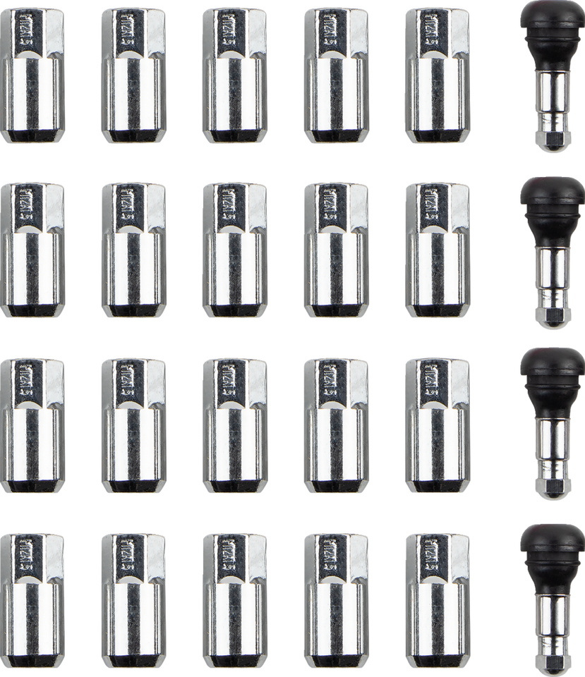 Lug Nut - 12 mm x 1.50 - Chrome - Flat - 20 Pack - Lutzka's Garage