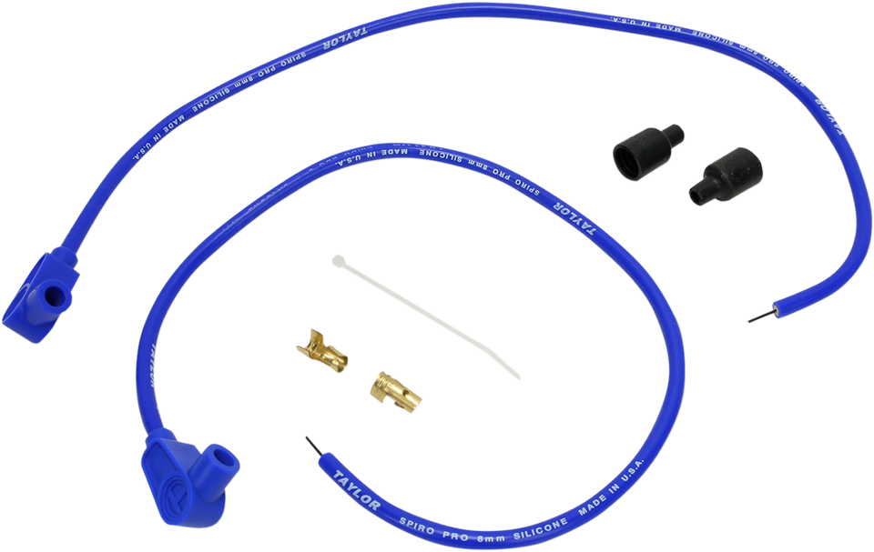 Universal Spark Plug Wire Kit - 90 degree - Blue - Lutzka's Garage