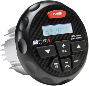 Powered Bluetooth® AM/FM Gauge Mount Radio - 180 Watt