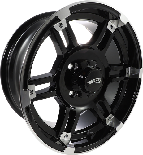 Wheel - Rolln 104 - Front/Rear - Machined Black - 15x7 - 4/110 - 5+2