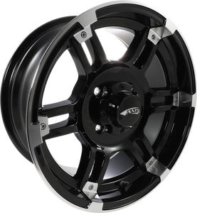 Wheel - Rolln 104 - Front/Rear - Machined Black - 15x7 - 4/110 - 5+2