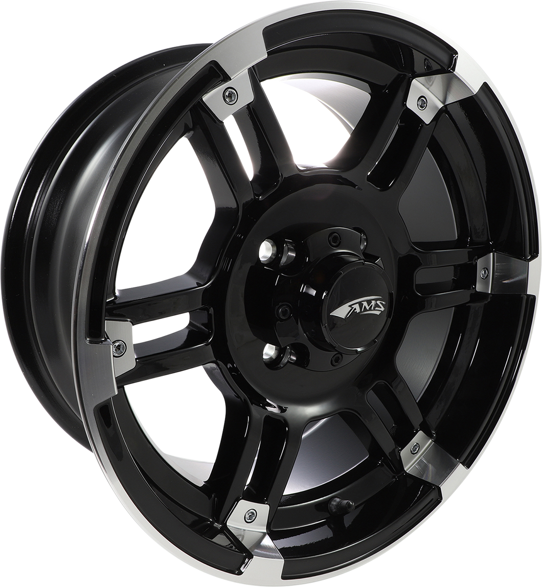 Wheel - Rolln 104 - Front/Rear - Machined Black - 15x7 - 4/110 - 5+2