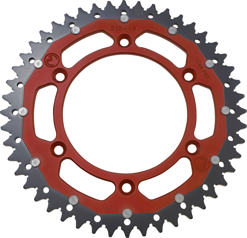 Dual Sprocket - Red - 48 Tooth - Lutzka's Garage